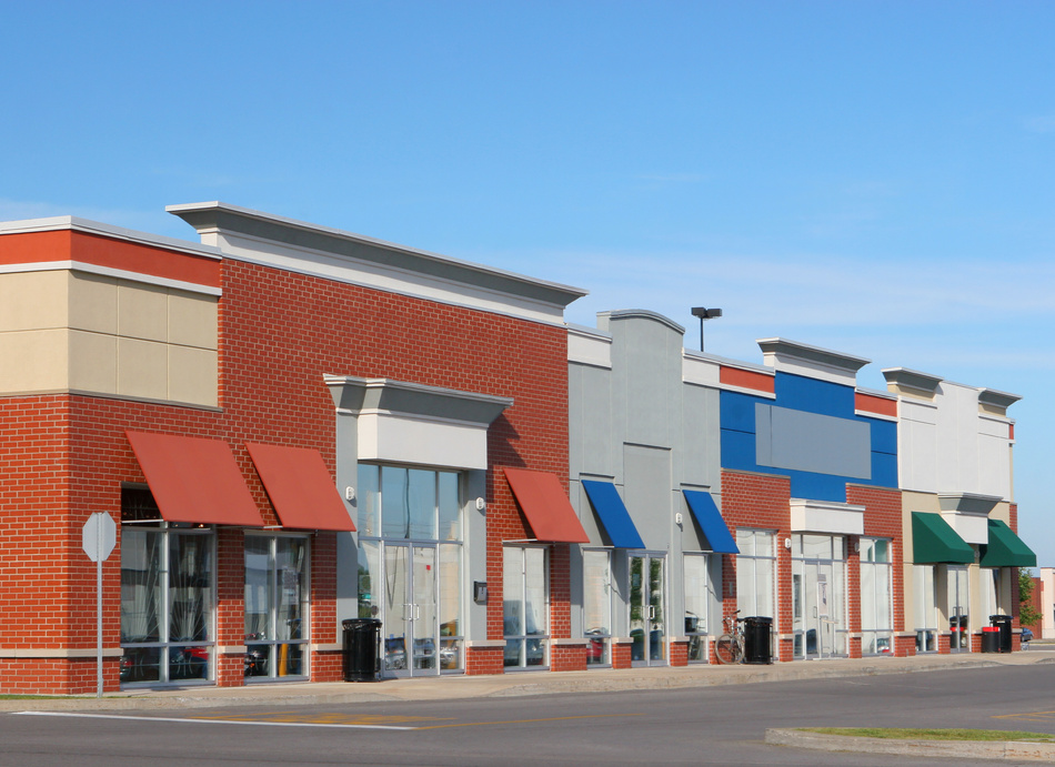 Modern Strip Mall Building Exteriors